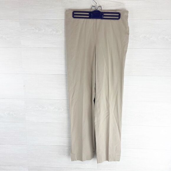 Brunello Cucinelli Cotton Blend High Rise Straight Leg Pants - Picture 2 of 7